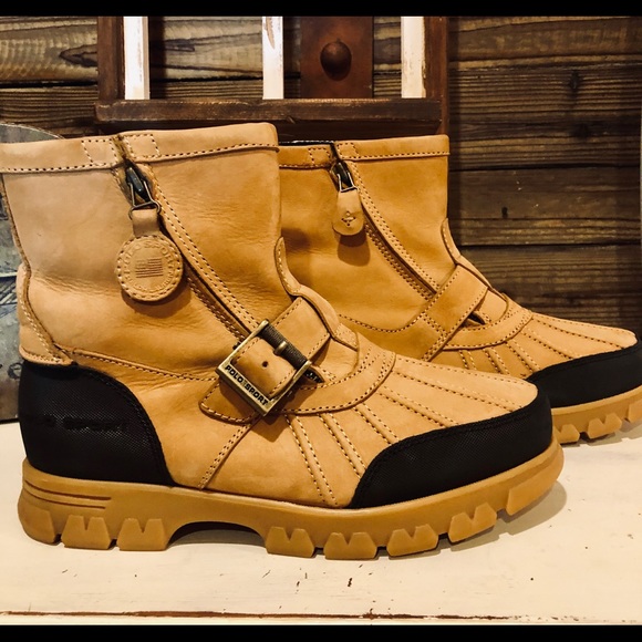 wheat polo boots